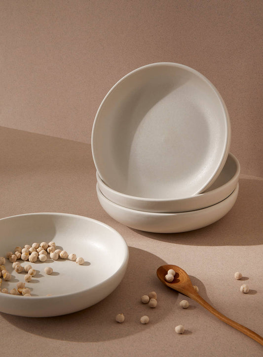 Stoneware Pasta Plate | Matte White